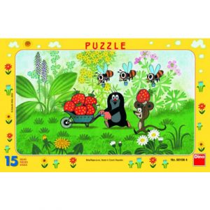 Puzzle Krtek na výletě 15 dílků Dino